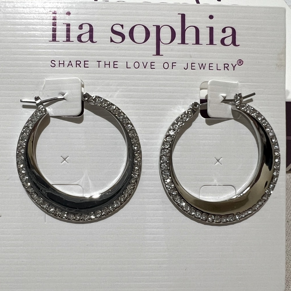 Lia Sophia hoop earrings